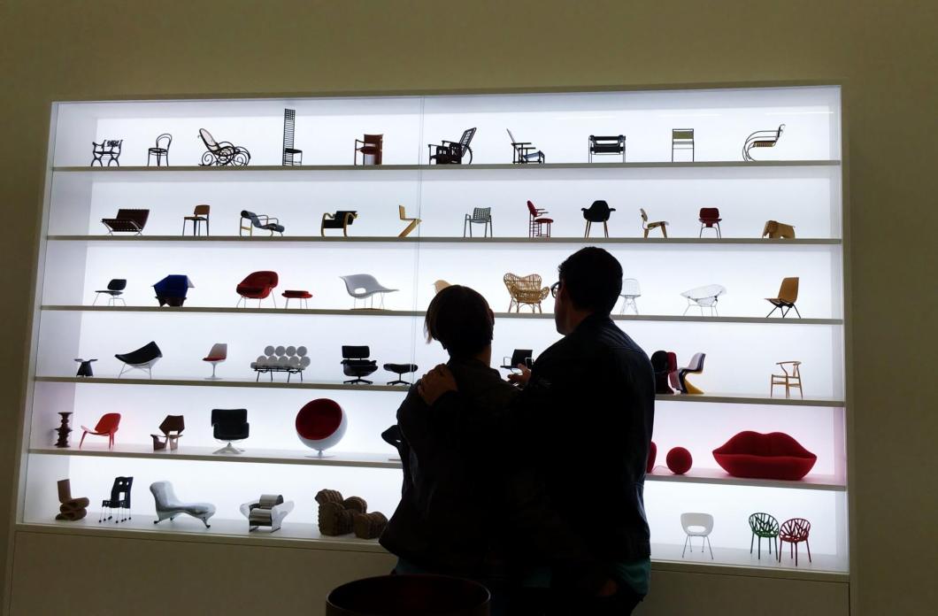 History of design of chairs at Vitra Design MusuemWeil am Rhein , Germany