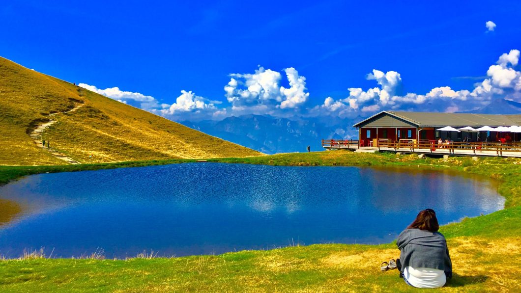 Alpe Foppa lake and restaurant, Monte Tamaro, Switzerland. Copyright: europediaries.com