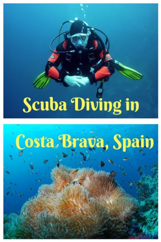 Scuba diving at Lloret de Mar,Costa Brava in Spain for the first time