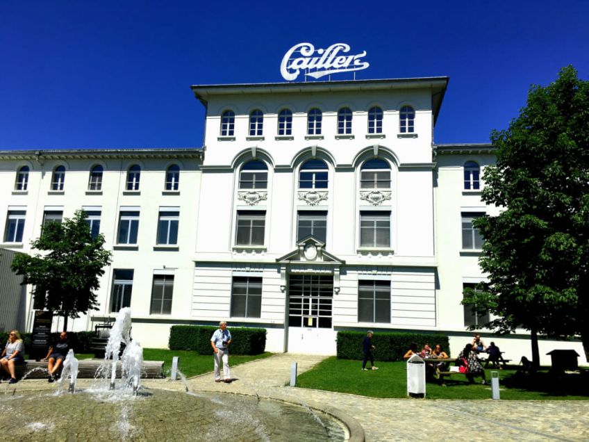 Visiting the Chocolate Factory in Gruyere,Switzerland