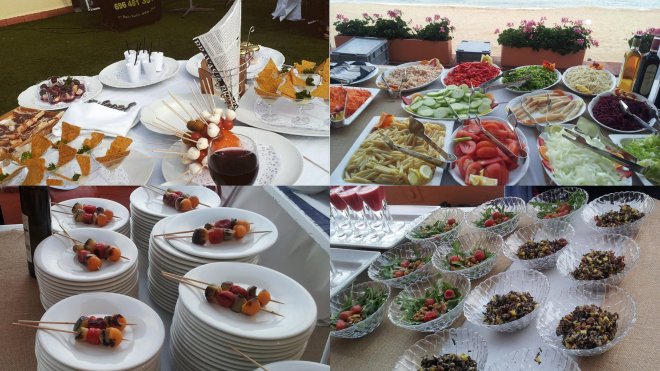 food and sangria