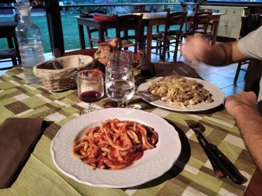 Delicious food in Tuscany