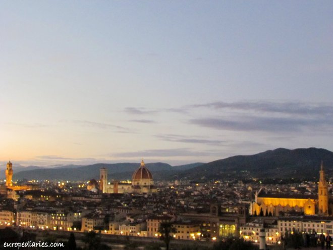 sunset in florence