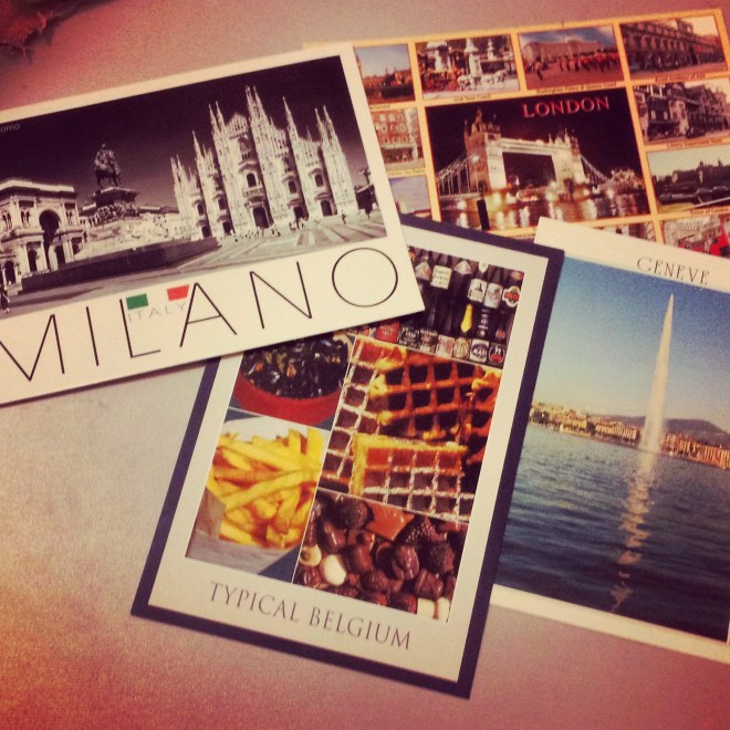 postcard collage
