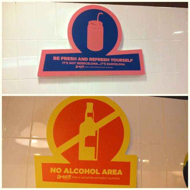 Some interesting signs in the common area and kitchen