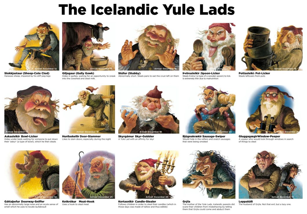 the-icelandic-yule-lads Christmas traditions myths Iceland